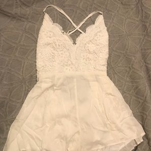 White Lulu’s Romper *bridal*
